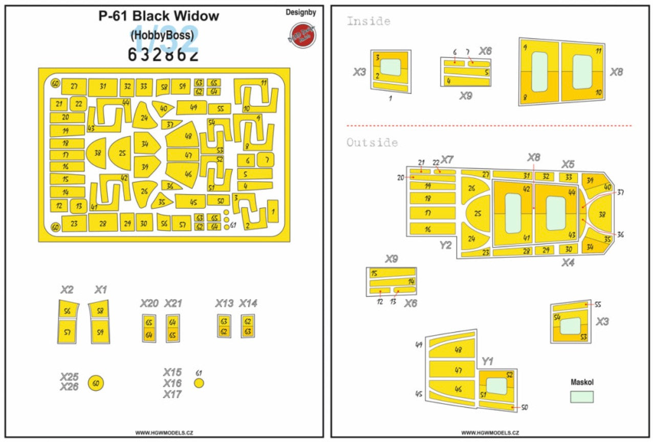 HGW HGW632862 1:32 Northrop P-61B Black Widow