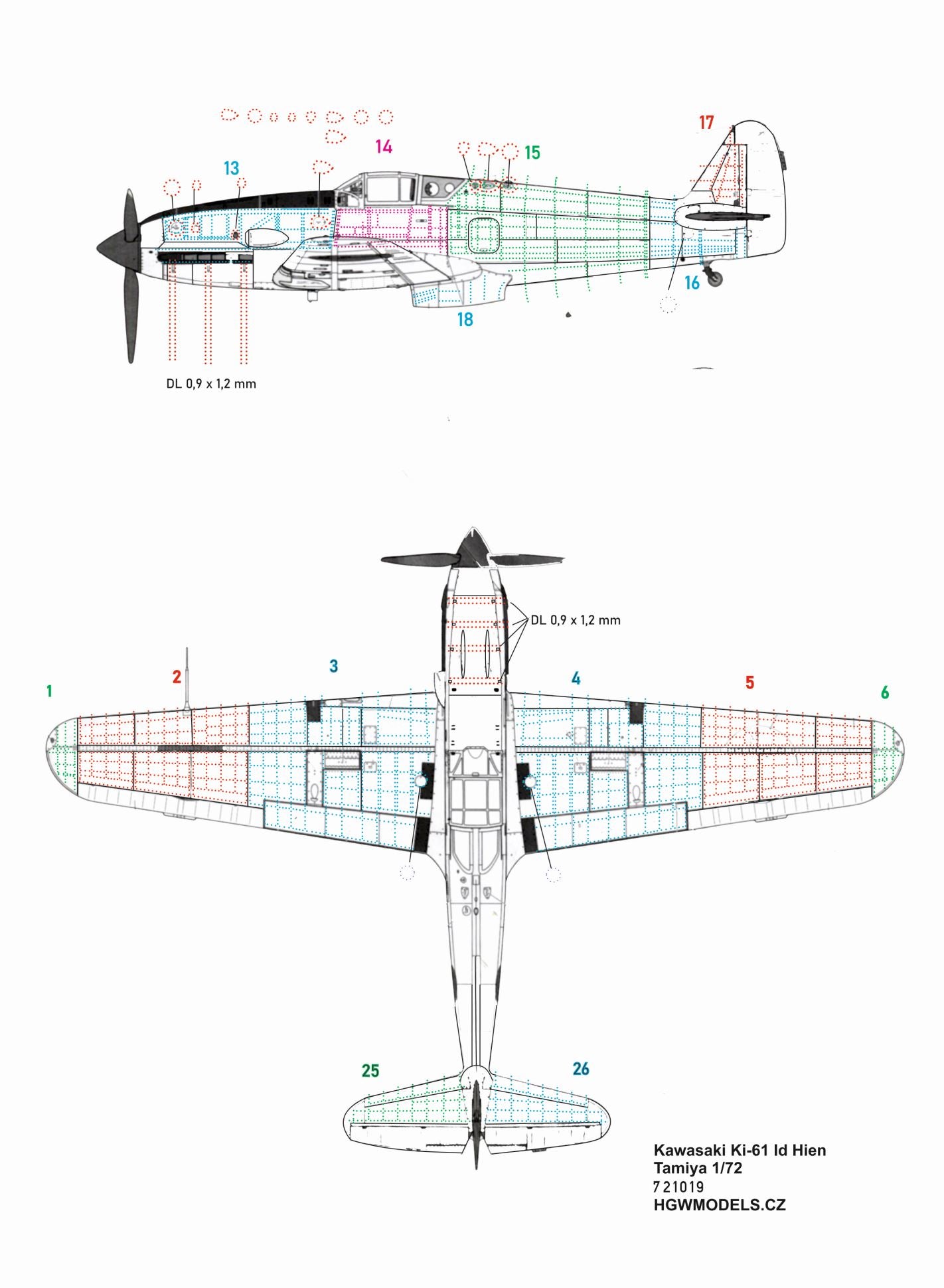 HGW HGW721019 1:72 Kawasaki Ki-61-Id Hien