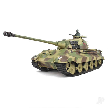 Henglong 1:16 German King Tiger Henschel with Infrared Battle System (2.4GHz + Shooter + Smoke + Sound) 3888A-1B
