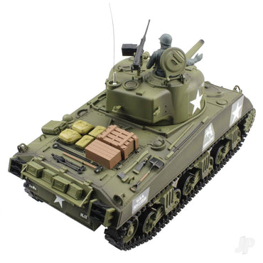 Henglong 1:16 US M4A3 Sherman with Infrared Battle System (2.4GHz + Shooter + Smoke + Sound) 3898-1B