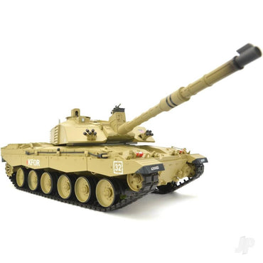 Henglong 1:16 U.S. British Challenger 2 with Infrared Battle System (2.4GHz + Shooter + Smoke + Sound) 3908-1B