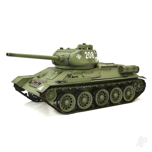 Henglong 1:16 Russian T-34/85 1944 Tank with Infrared Battle System (2.4GHz + Shooter + Smoke + Sound) 3909-1B