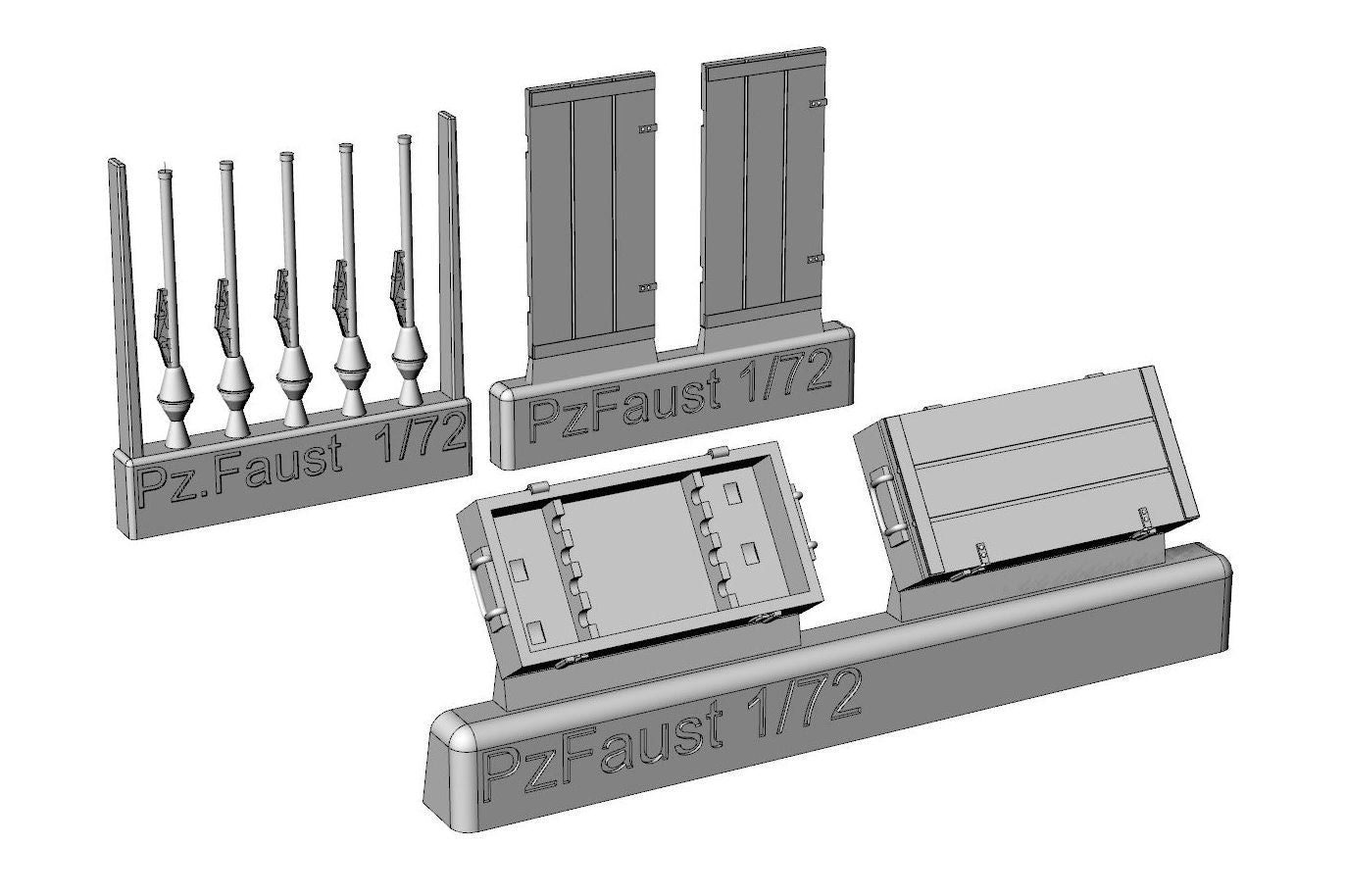 Hauler HLH72141 1:72 Panzerfaust with boxes