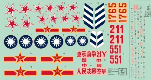H-Model Decals HMD48017 1:48 Mikoyan MiG-15 Fagot Around the World, Pt.3