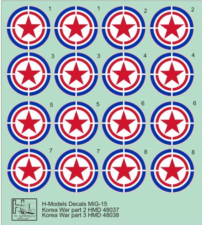 H-Model Decals HMD48037 1:48 Mikoyan MiG-15 Sov