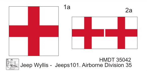 H-Model Decals HMT35042 1:35 Willys Jeep MB/U.S