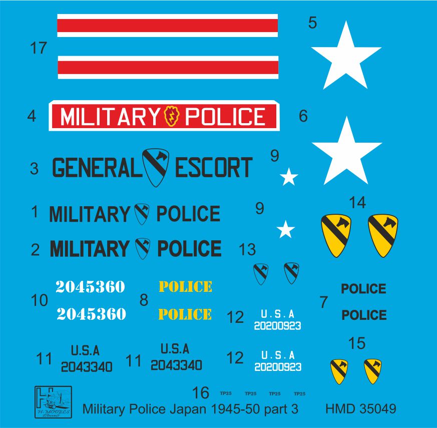 H-Model Decals HMT35049 1:35 Willys Jeep MB/U.S
