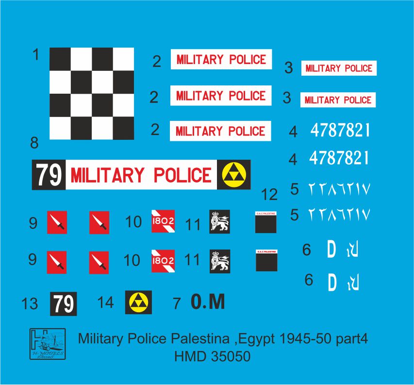 H-Model Decals HMT35050 1:35 Willys Jeep MB/U.S