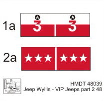 H-Model Decals HMT48039 1:48 Willys Jeep MB/U.S