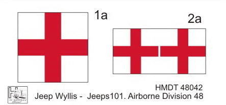 H-Model Decals HMT48042 1:48 Willys Jeep MB/U.S