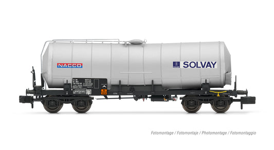 Arnold HN6605 SNCF, 4-axle isolated tank wagon "NACCO/SOLVAY", ep. V N Gauge