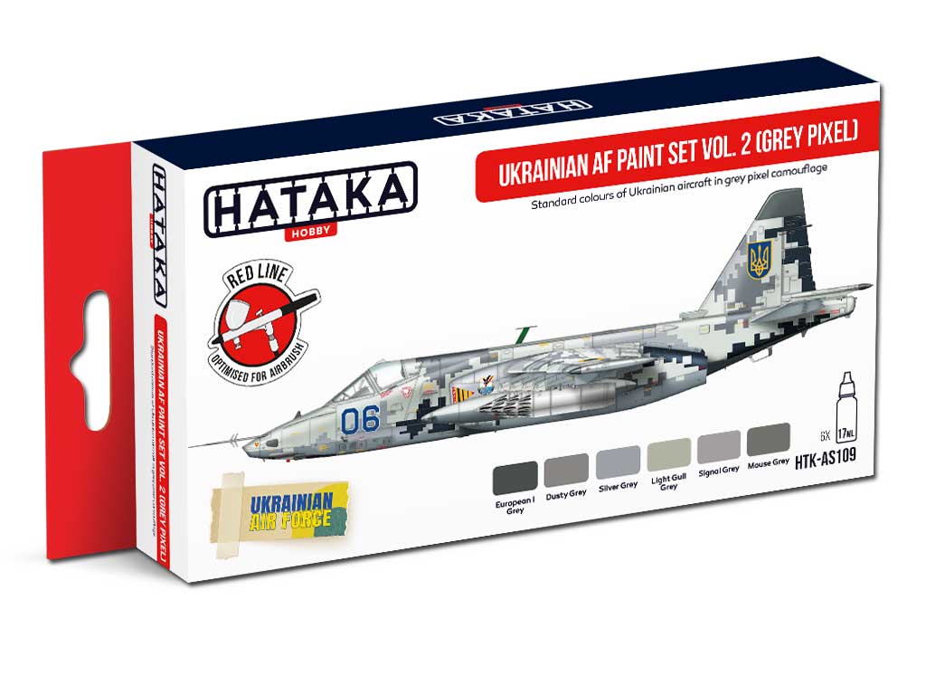 Hataka HTK-AS109 1:48 Ukrainian Air Force paint set vol