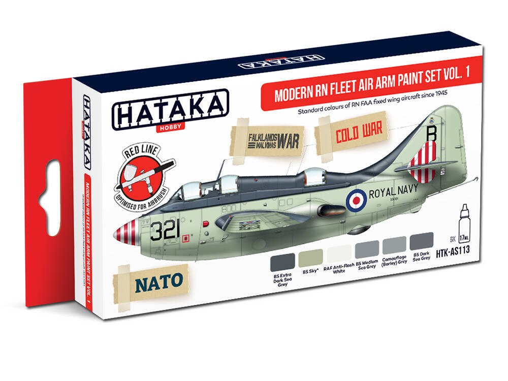 Hataka HTK-AS113 1:48 Modern Royal Navy Fleet Air Arm set 1 x 6 colours