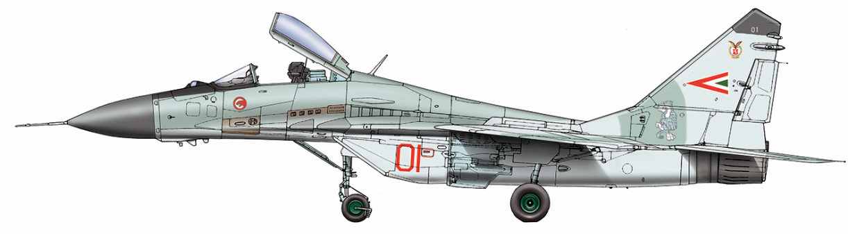 HAD Models HUN32063 1:32 Mikoyan MiG-29 in Hungarian service full numbers old