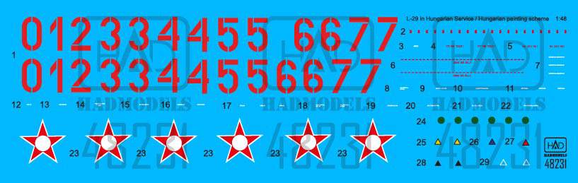 HAD Models HUN48231 1:48 Aero L-29 in Hungarian Service/Trencin painting scheme