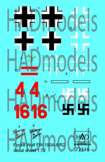 HAD Models HUN72116 1:72 Focke-Wulf Fw-190A-8/R2