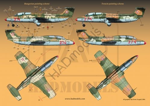 HAD Models HUN72138 1:72 Aero L-29 'Delfin'