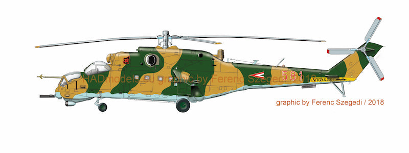HAD Models HUN72193 1:72 Mil Mi-24D/Mi-24V/Mi-24P in Hungarian Service