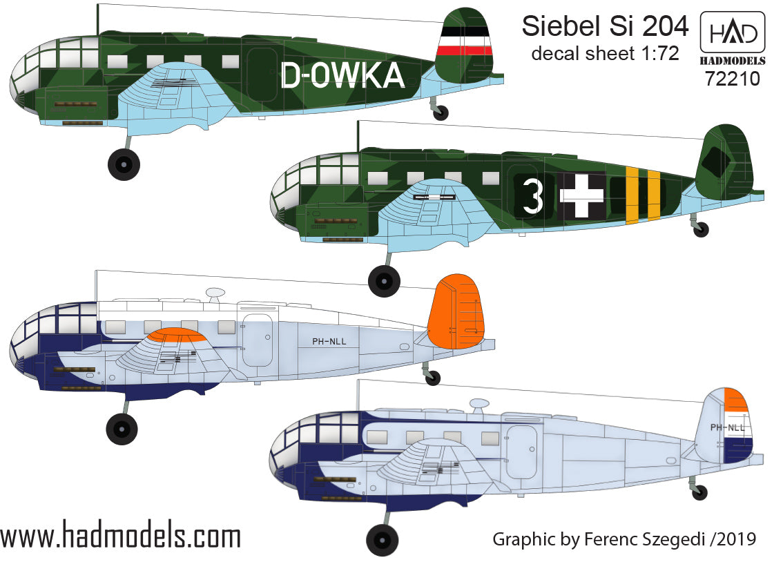 HAD Models HUN72210 1:72 Siebel Si-240D