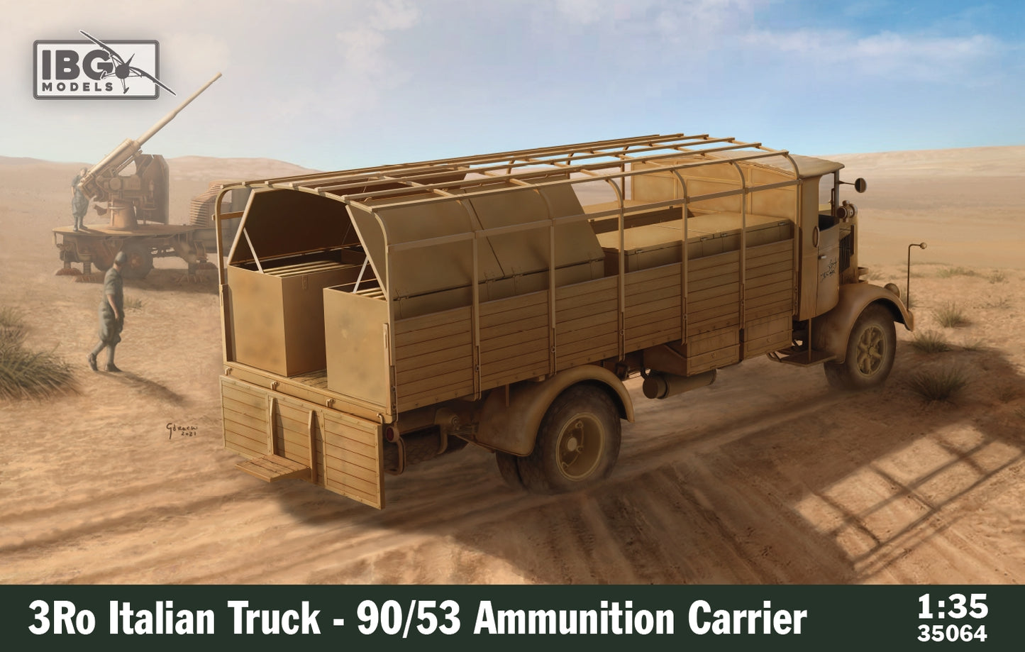 IBG Models IBG35064 1:35 3Ro Italian Truck