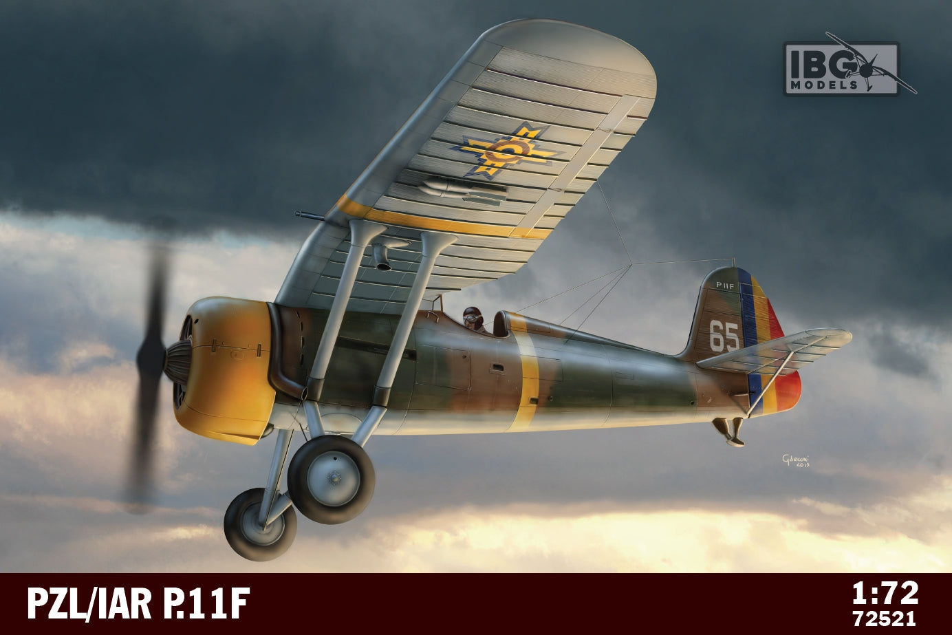 IBG Models IBG72521 1:72 PZL/IAR P.11F Romanian fighter