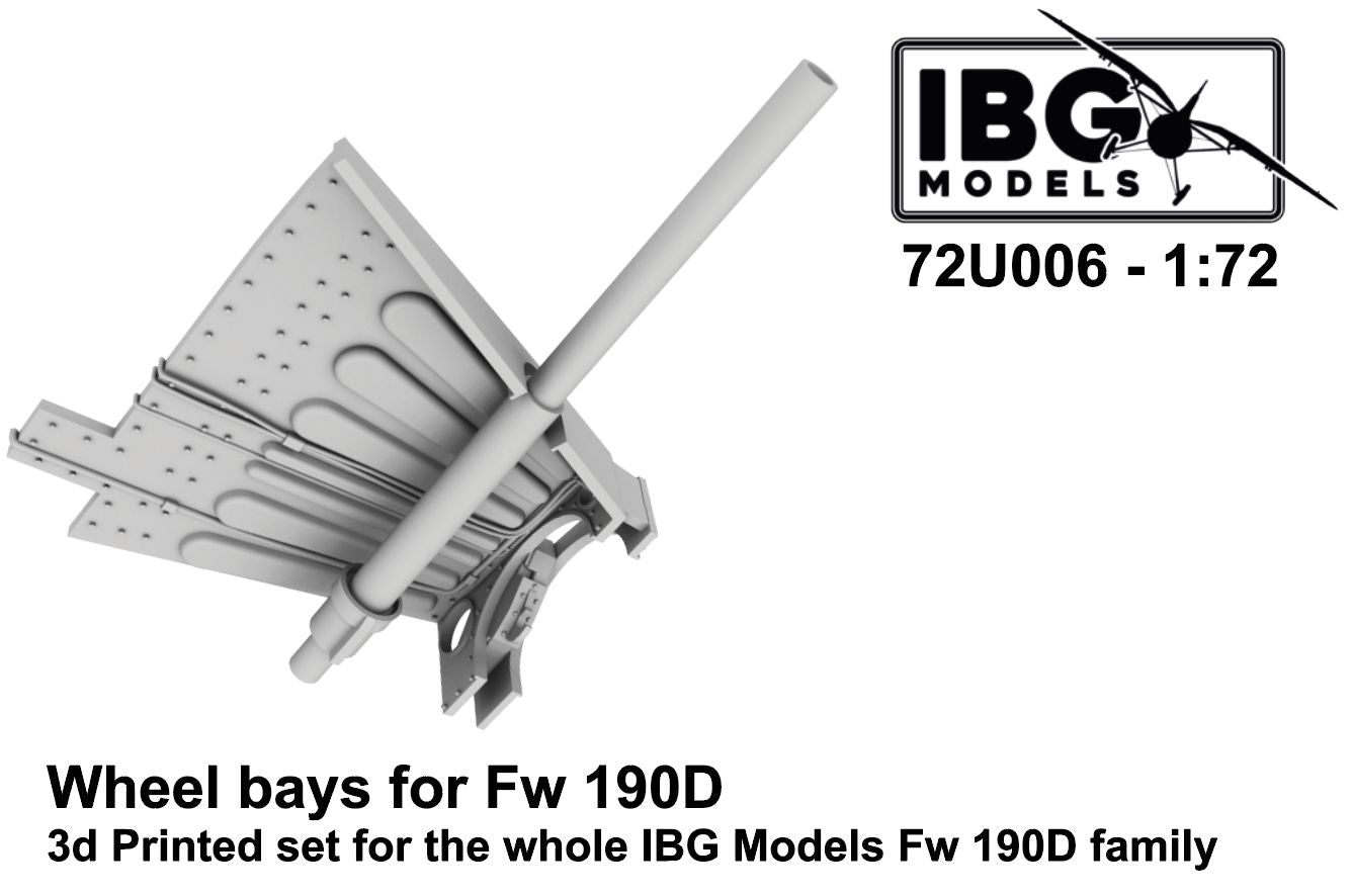 IBG Models IBG72U006 1:72 Wheel bays for Focke-Wulf Fw-190D family