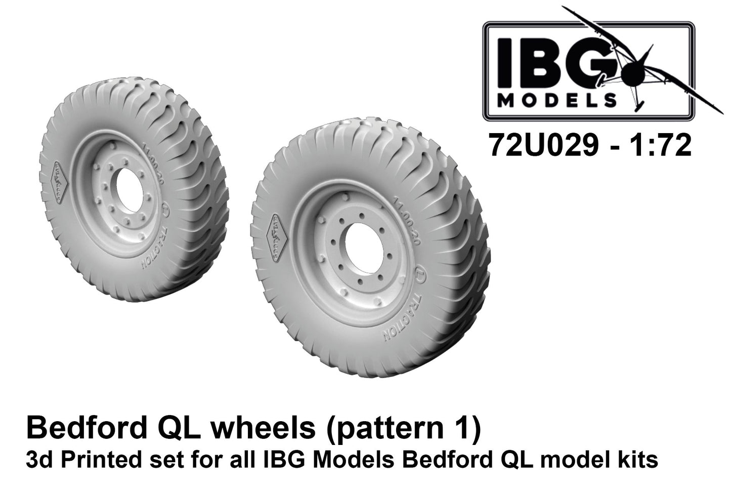 IBG Models IBG72U029 1:72 Bedford QL Wheels