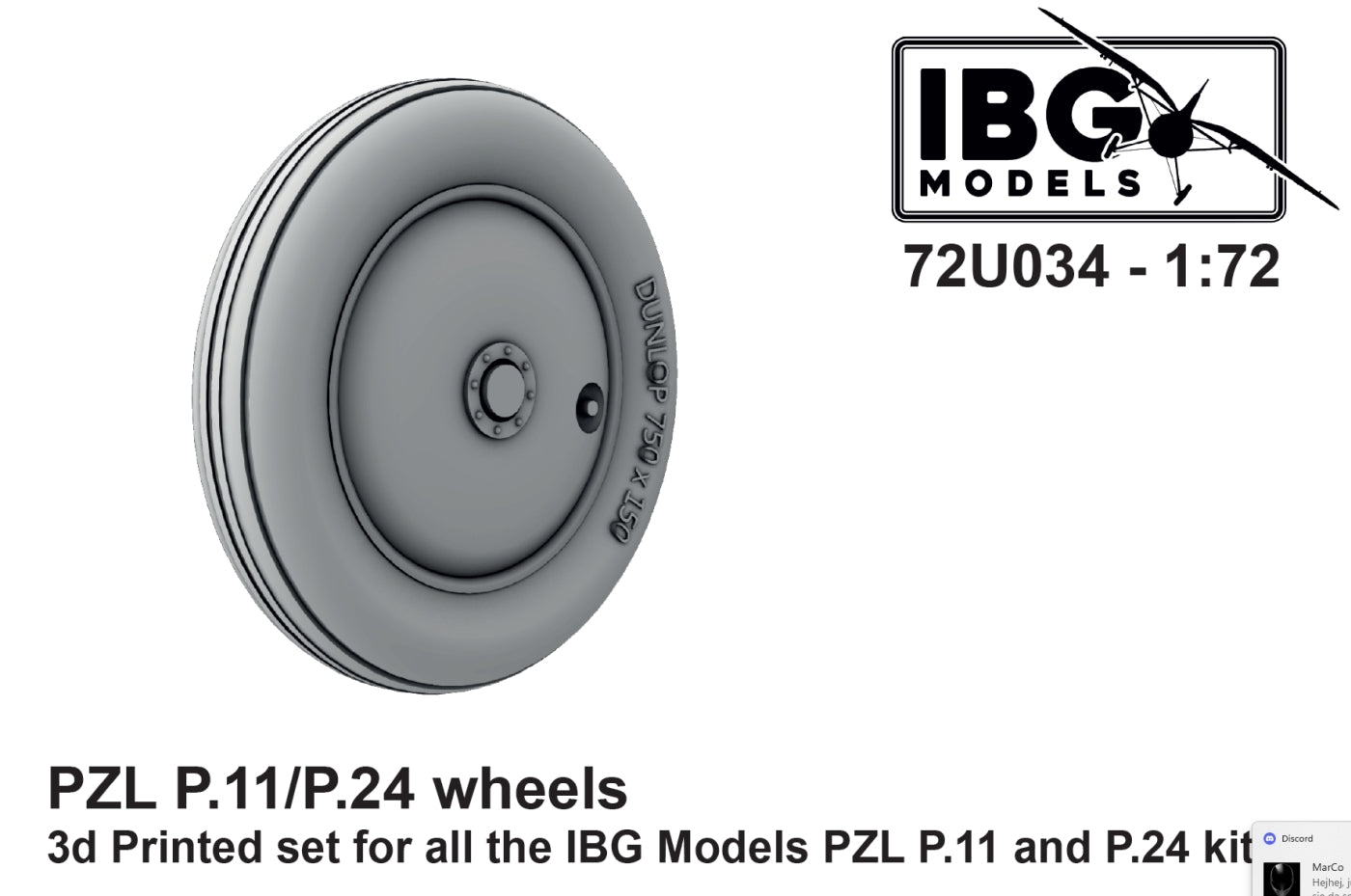 IBG Models IBG72U034 1:72 PZL P.11/P.24 Wheels