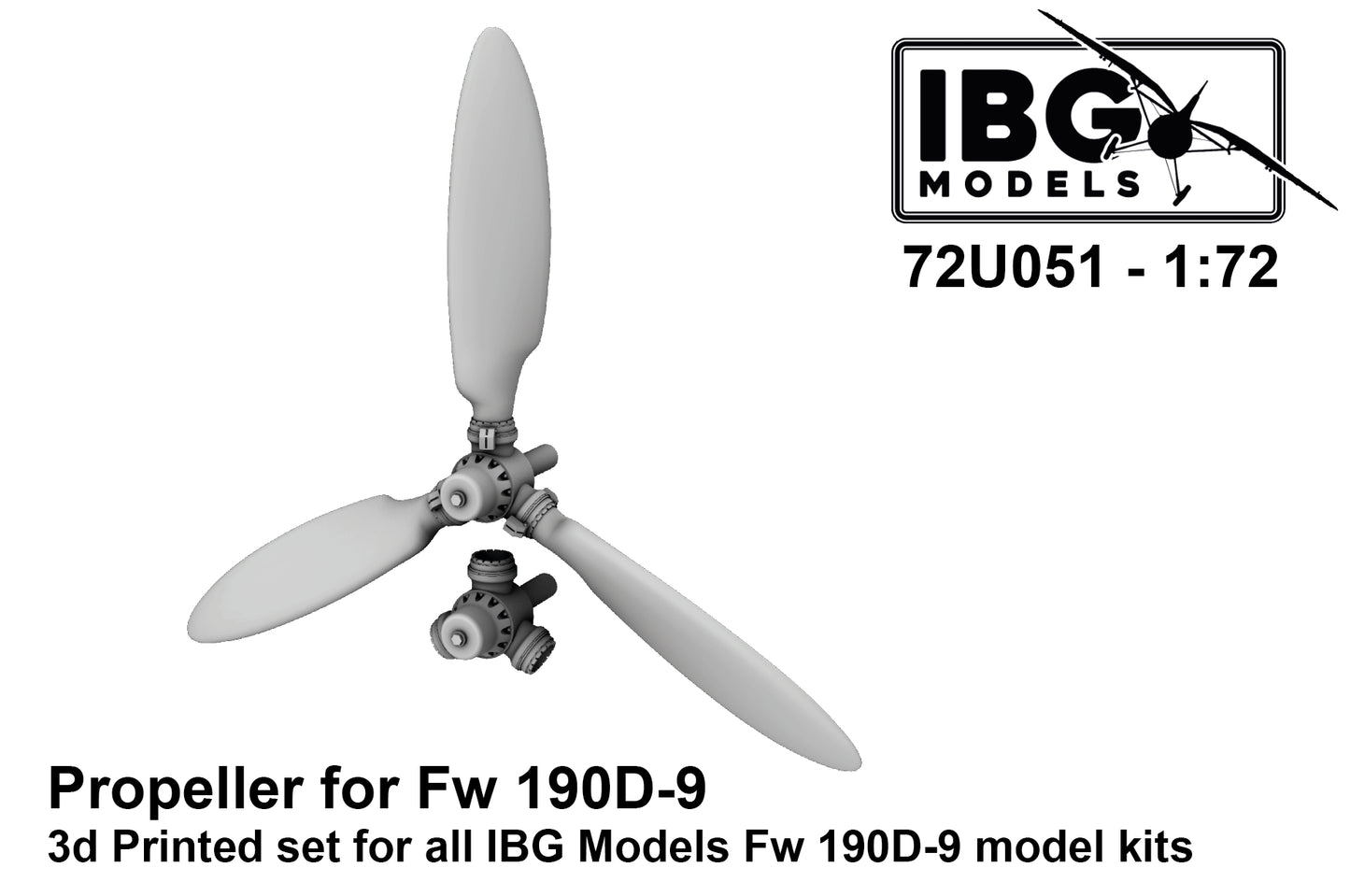 IBG Models IBG72U051 1:72 Propeller Wooden for Focke-Wulf Fw-190D family