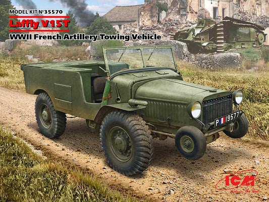 ICM UA ICM35570 1:35 Laffly V15T WWII French Artillery Towing Vehicle