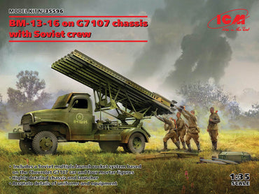 ICM UA ICM35596 1:35 BM-13-16 on G7107 chassis with Soviet crew