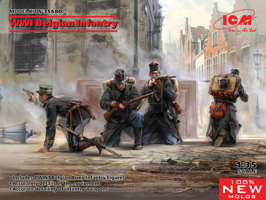 ICM UA ICM35680 1:35 WWI Belgian Infantry