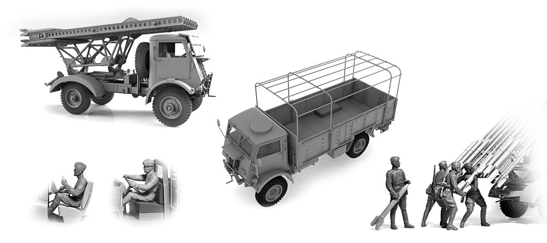ICM UA ICMDS3512 1:35 WWII Red Army Rocket Artillery