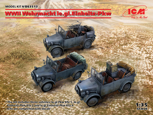 ICM UA ICMDS3513 1:35 WWII Wehrmacht Diorama Set le.gl.Einheitz-Pkw