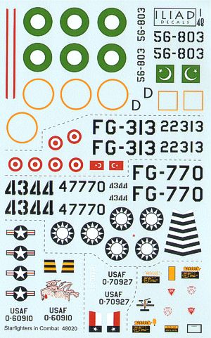 Iliad Design ILD48020 1:48 Lockheed F-104 Starfighters in Combat