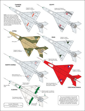 Iliad Design ILD48034 1:48 Mikoyan MiG-21F-13s The first Shenyang J-7