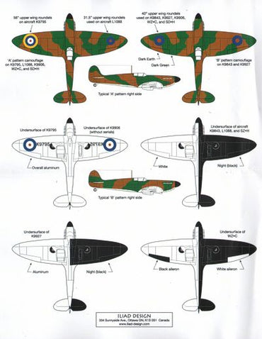 Iliad Design ILD72009 Pre-War Spitfire Mk.I K9795 19 Sqn 1:72