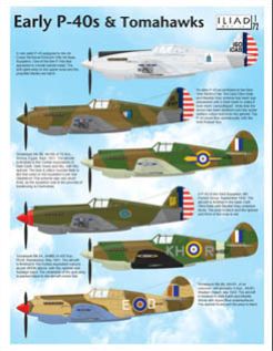 Iliad Design ILD72014 1:72 Early Curtiss P-40s & Tomahawks