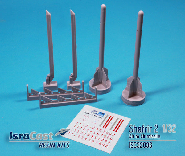 IsraDecal Studio ISC32036 1:32 RAFAEL Shafrir 2 Air to Air missiles