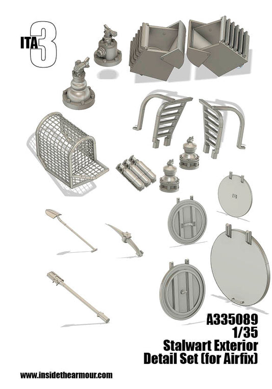 Inside the Armour ITA335089 1:35 Alvis FV622 STALWART EXTERIOR detail set