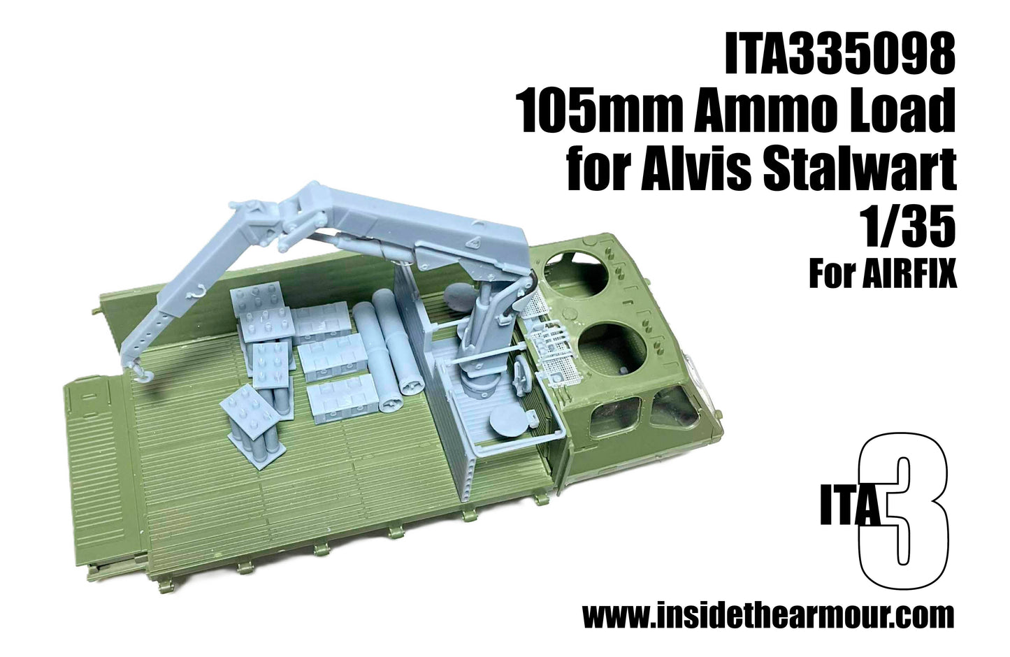 Inside the Armour ITA335098 Alvis FV622 Stalwart 105mm Ammo Stowage 1:35