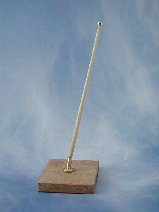 Radio Active Angled Flagstaff Complete (Brass & Wood)(Pk2) RMA62034