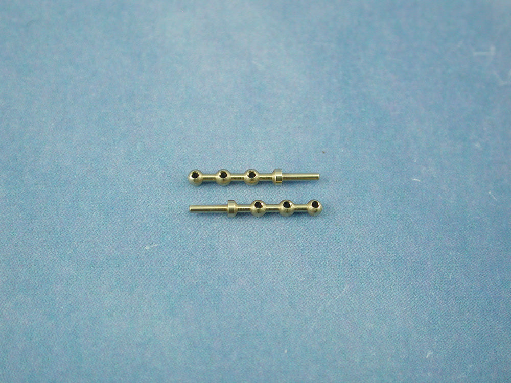 Radio Active 3 Hole Stanchion, Brass 10mm (Pk10) RMA66310