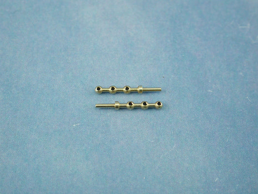 Radio Active 3 Hole Stanchion, Brass 10mm (Pk10) RMA66310