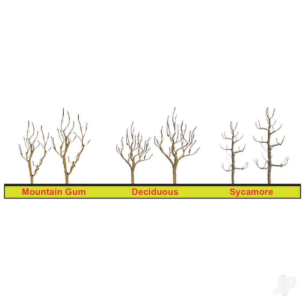 JTT Sycamore Tree Armature, 4in, (3 per pack) 94124