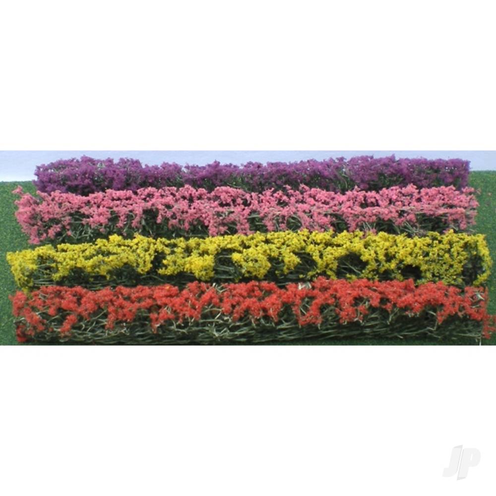 JTT Flower Hedges, 5x3/8x5/8in, HO-Scale, (8 per pack) 95509