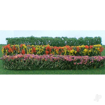 JTT Flower Hedges, 5x3/8x5/8in, HO-Scale, (8 per pack) 95510
