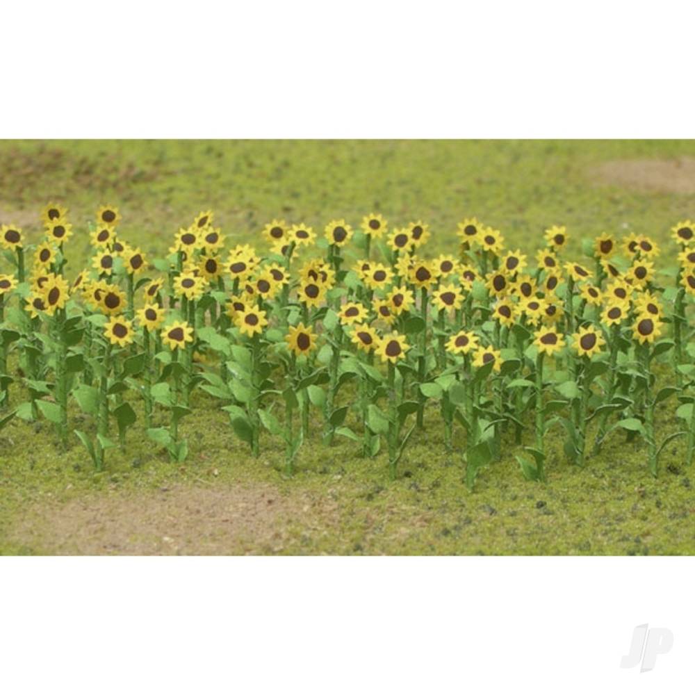 JTT Sunflowers, 1in Tall, HO-Scale, (16 per pack) 95523