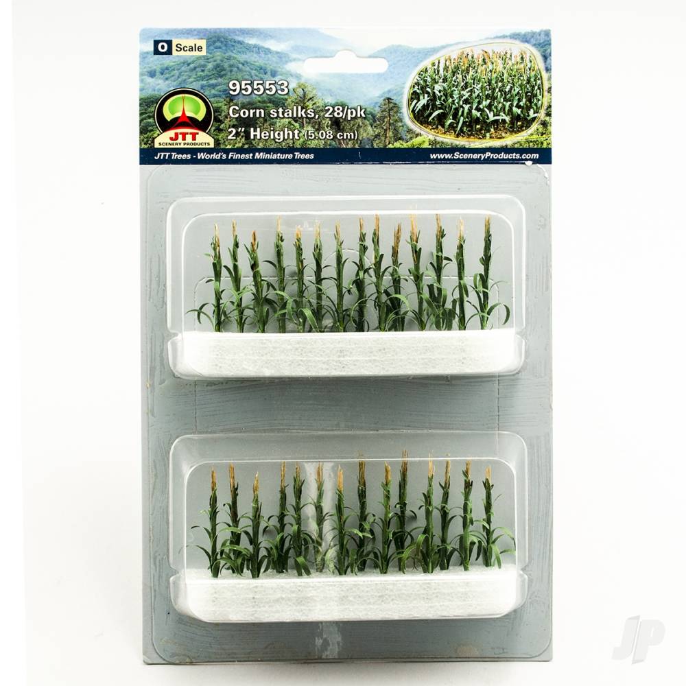 JTT Corn Stalks, 2in, O-Scale, (28 per pack) 95553