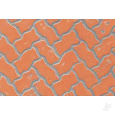 JTT Interlocking Paving, 1:100, HO-Scale, (2 per pack) 97430